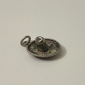 Vintage Mexico Sterling Sombrero Charm EVS